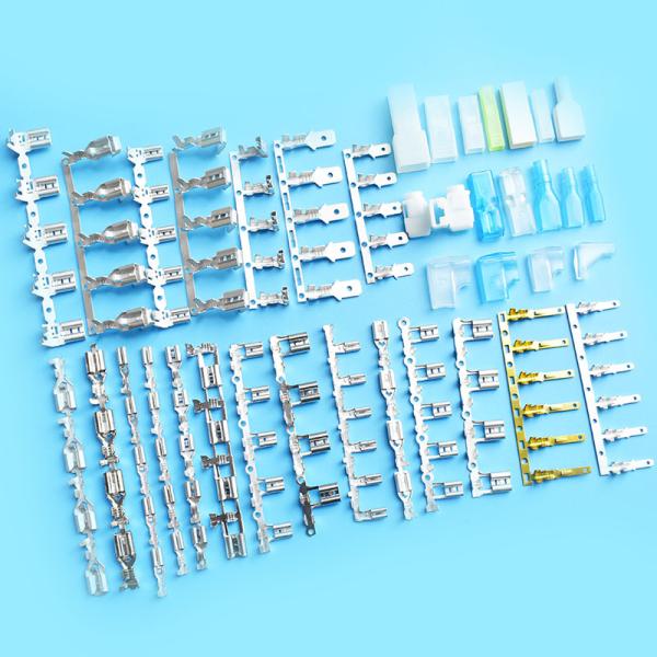 110 187 205 250 Brass 90 Pcb Tab Male and Female Connectors Lugs Non Insulated Flag Spade Type Crimp Spool Reel Terminals