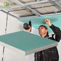 Customized Water Resistant Sheetrock , Green Moisture Plasterboard For Ceiling