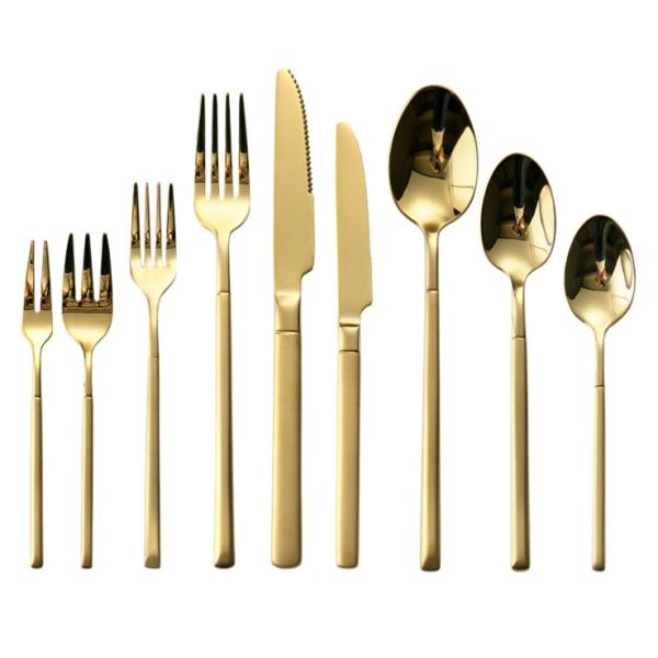 China Supplier Stainless Steel Tableware/Gold Cutlery Set/Flatware/Kitchen Household
