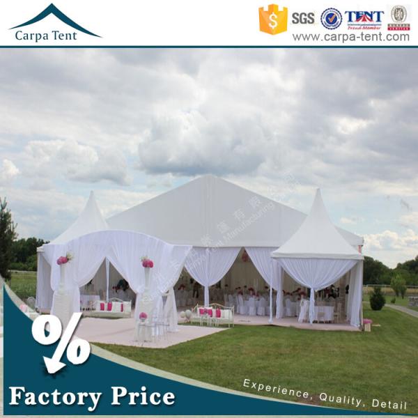 20mX50m Large Wedding Tent Party Marquee With Colorful Roof Lining and Curtain