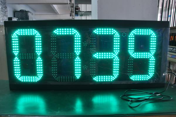12 Inch Outdoor Led Temperature Display LED Time Board With Sensor Controlled