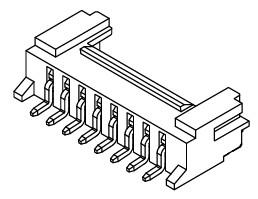 X4703-H 2.5mm Pitch 180° SMT Wire To Board Connector 2P To 16P Receptacle