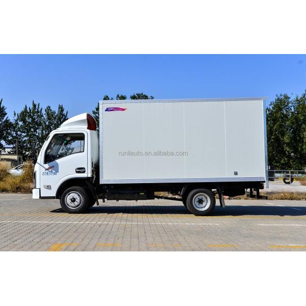 China Factory Supply  DFAC DongFeng 4X2  Petrol Small Mini Light Duty Box Cargo Truck Van Type Container Cargo Truck