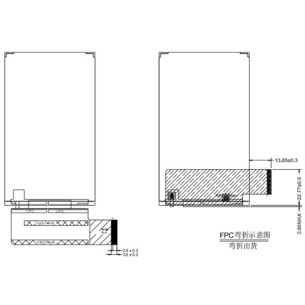 OEM 4-дюймовый 480x800 LCD TFT экран SPI RGB 24-битный интерфейс 4
