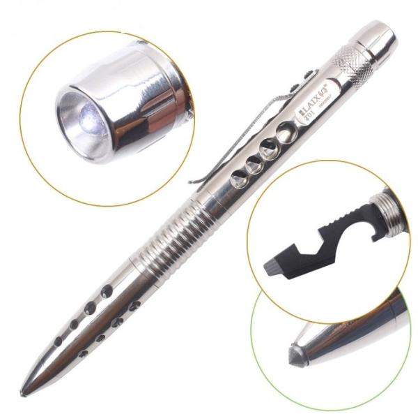 stainless steel survival pen high hardness silicon nitride pen can break the window hard to escape