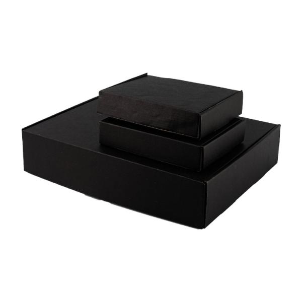 Custom Logo Black Large Folders for Clothes and Shoes Packaging Box