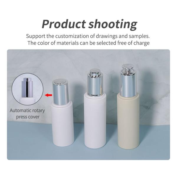 30ml 50ml PETG Bottle Cosmetic Dropper Bottle Silk Screen Printing  Hot Stamping