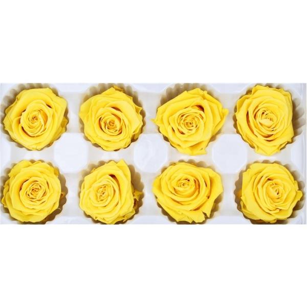 DIY Golden Yellow Rose Flower Heads 4-5cm For Indoor Decoration