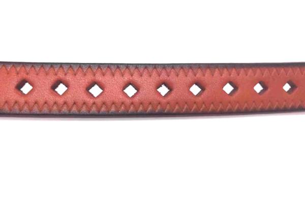 Diamond Hollow - Out Women's Fashion Leather Belts With Roller Vintage Buckle /  Ladies Skinny Belts