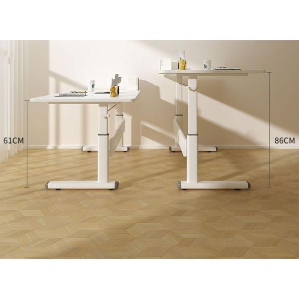 Altura ajustável estilo de madeira Rustica Marrom PANEL Escritório de computador para trabalho de escritório