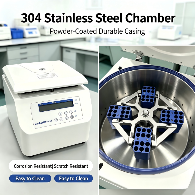 CTL550 Refrigerated Large Volume Lab Centrifuge 3000ml Stainless Steel Horizontal Rotor 5500rpm Bovine Semen Processing for Fat
