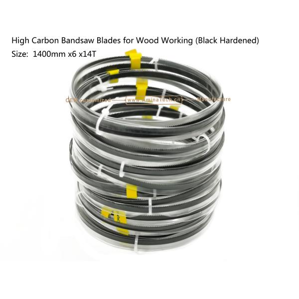 Aminatech High Carbon Bandsaw Blades for Wood Working (Black Hardened) Size: 1400/1425mm X6 X14T