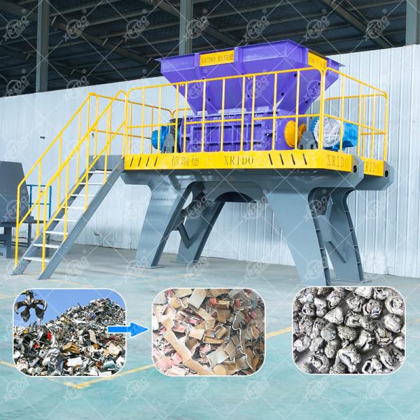 Industrial Metal Shredder Machine for Stainless Steel Aluminum Recycling