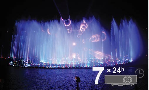 Dustproof Home Theater Laser Light Source High Contrast DLP Chip Projector