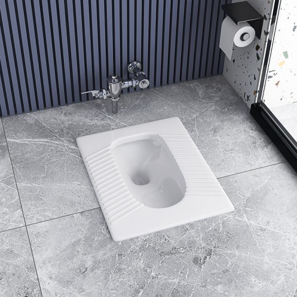 Gravité rinçant Pan Sanitary Ware Water Closet de accroupissement en céramique