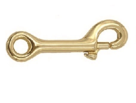 Твердая латунная кнопка закрепляет крюки лошади щелчковые