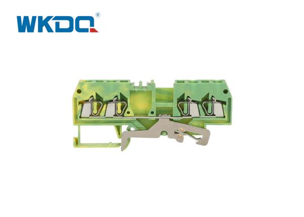 280-837 Spring Cage Ground Terminal Block Connectors Green Color Flaming Retarding Nylon PA66