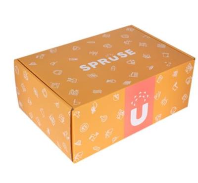 Flexo 500pcs Colored Corrugated Mailer Boxes , CDR PSD Custom Printed Shipping Box