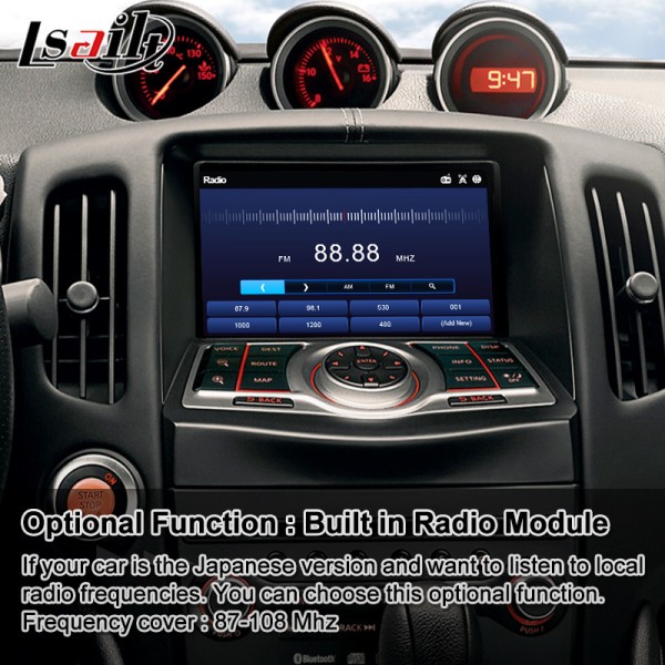 Lsailt 7 Inch Android Multimedia Video Interface Carplay Screen For Nissan 370Z