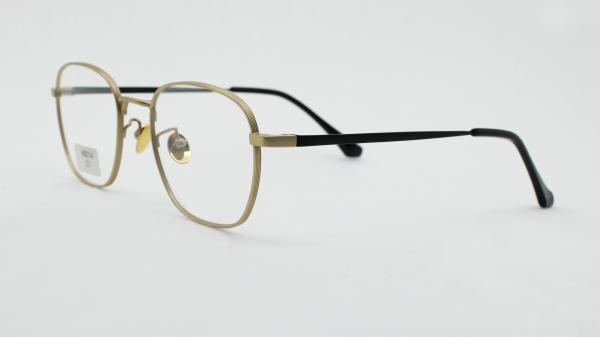 Non Prescription Glasses Frame Titanium Optical Eyeglasses for Men/Women with Groves Lined Creative Designer Eyewear