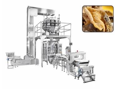 Alimento de petisco que pesa o sistema de empacotamento automatizado