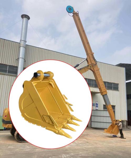 Construction Machinery CAT330 Excavator Bucket 30ton Excavator Heavy Duty Rock Bucket for A telescopic dipper attachment