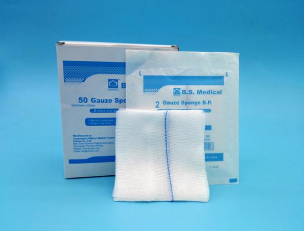 Algodão descartável médico Gauze Swab, raio X estéril de Gauze Swab With