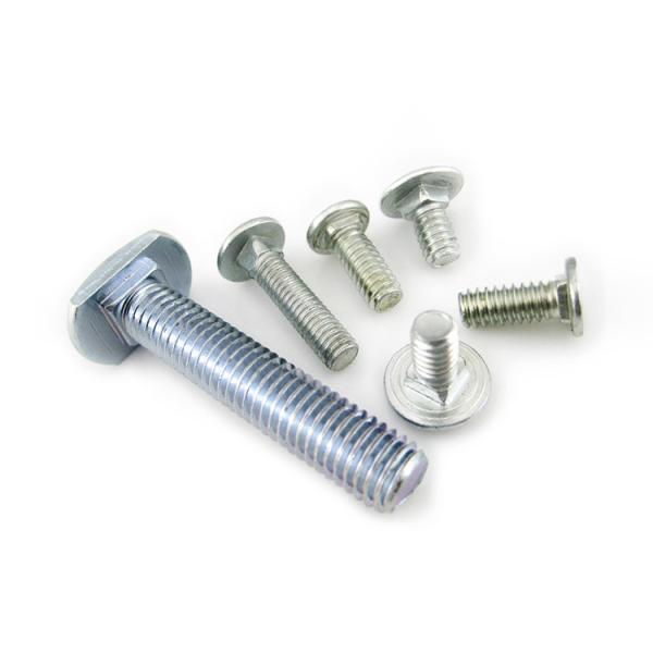 10mm-180mm comprimento zinco preto revestido de aço inoxidável aço de carbono Din603 carrinho parafusos