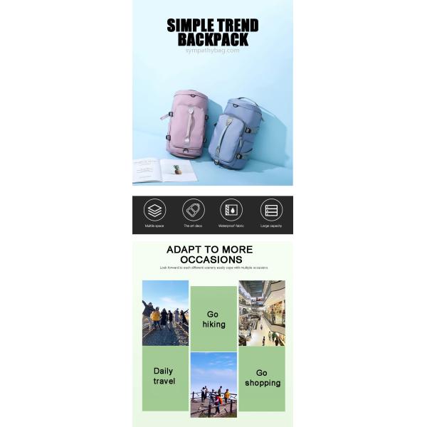 OEM Multifunction School Backpack Waterproof Travel Backpack Zipper Closure Anti Theft