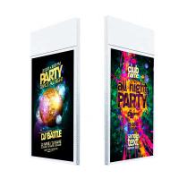 Le double accrochant a dégrossi écran de la publicité d'affichage à cristaux liquides avec le logiciel à télécommande
