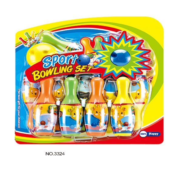 Colorful Plastic Indoor Girls Kids Sports Toys Children's Bowling Ball Set
