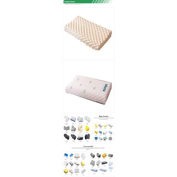 Anti-Static Contour Memory Foam Pillow for Adjustable Orthopedic Sleeping and Nursing