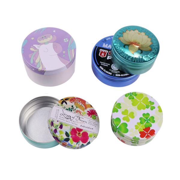 Dia 39mm-100mm Professional Metal Aluminium Tin Box Cream Jars Cosmetic Packaging