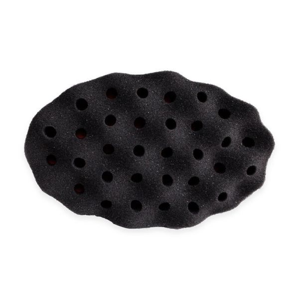 Wave Shaped Afro Sponge Brush OEM Barber Hair Brush Sponge Customized