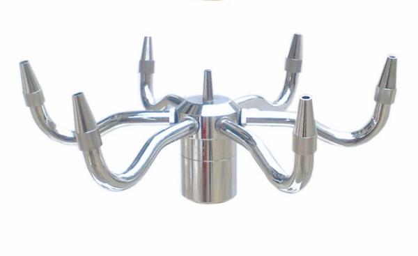 Brass Chrome Pirouette Fountain Jet  Nozzle Fountain Spray Head Pond Fountain Nozzles