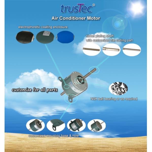 moteur à courant alternatif - 120W 900RPM/3SPD moteur souffleur pour climatiseur