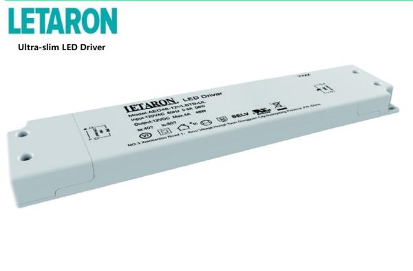 Ultra Slim 12v Dc Constant Voltage Led Driver 48W Output Power DOE VI