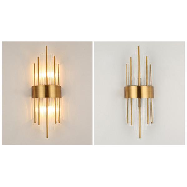 E27 / G9/G4 лампа стены шарика JYL-B1823 роскошная золотая стальная Кристл