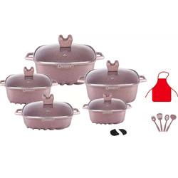 Wholesale Multifunction Pot And Pans Set 22pcs White Cooking Pot Sets Non-Stick Aluminum Cookware Sets