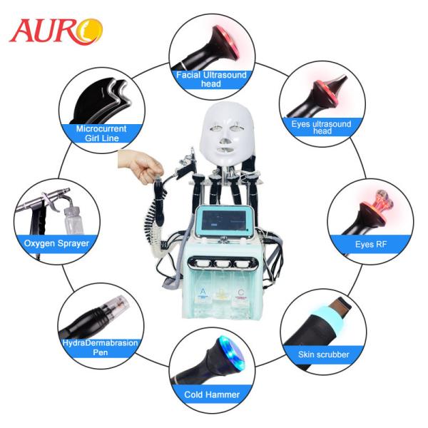 9 In 1 RF H2O2 Bubble Machine Hydradermabrasion Aqua Peel Facial Machine