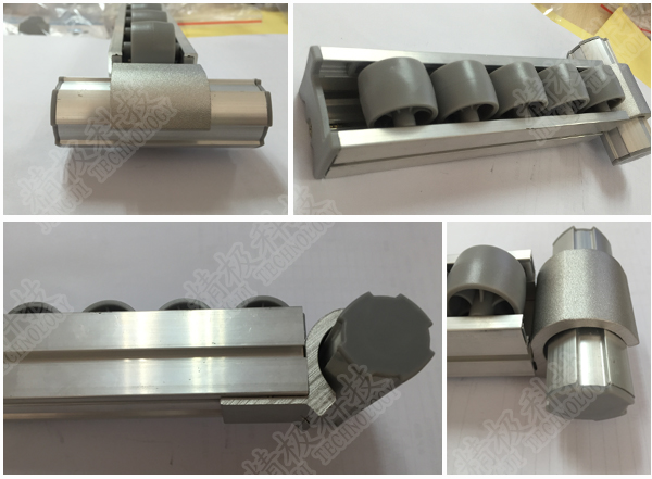Aluminum Alloy Hook Cast drawing Polishing For Roller Track Conveyor AL-49