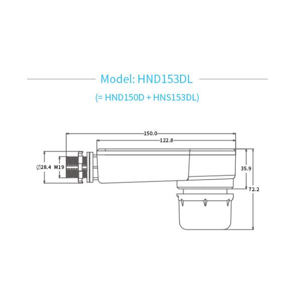 DALI Broadcast Zhaga Book 18 220-240VAC Input 12m High Bay HND153DL