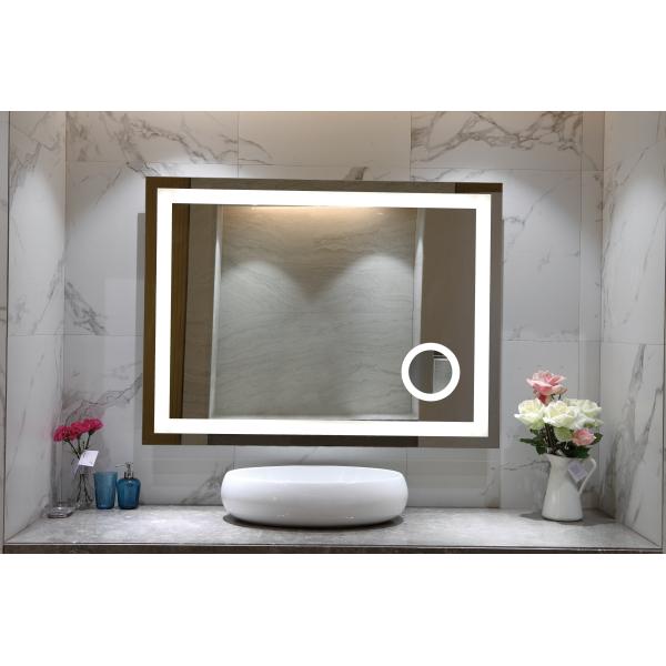 Серебряная светодиодная полоска Luxury Hotel Bathroom Mirror Customized Custom Bathroom Vanity Mirrors