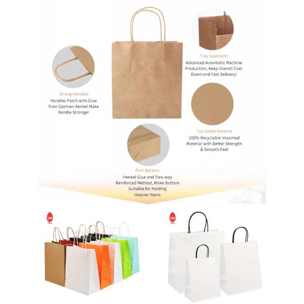 FSC Padding Handle Leather Paper Bag