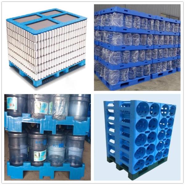 HUADING 5 Gallon 16 Water Bottles Racking Distribution Plastic Pallet for Water Industry