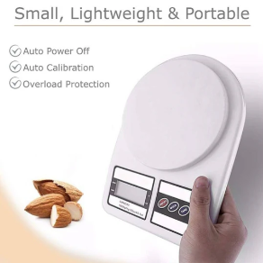 Máquina de peso digital impermeable Báscula de cocina Capacidad 10KG