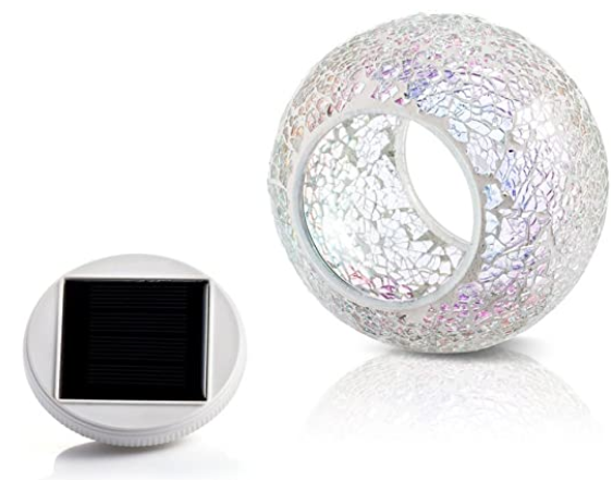 Color Changing 4.13 Inch Glass Ball Decorative Solar Garden Lights