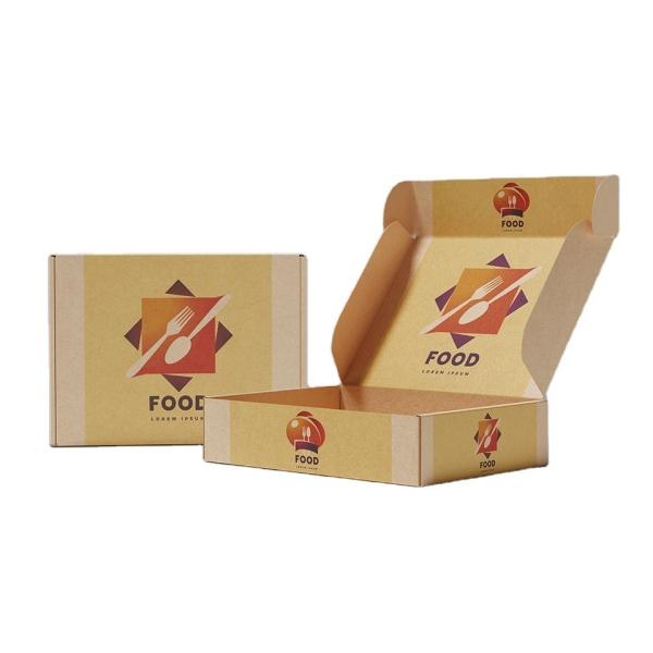 Food Grade Custom Printed Eco 10/12/14/20 Inch 35cm Kraft Corrugated Cardboard Pizza Packing Box With Logo