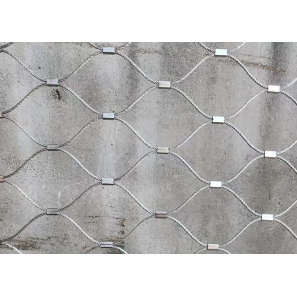 Custom 1.5mm Stainless Steel Rope Net Cable Mesh 35mm For School Safety Fence