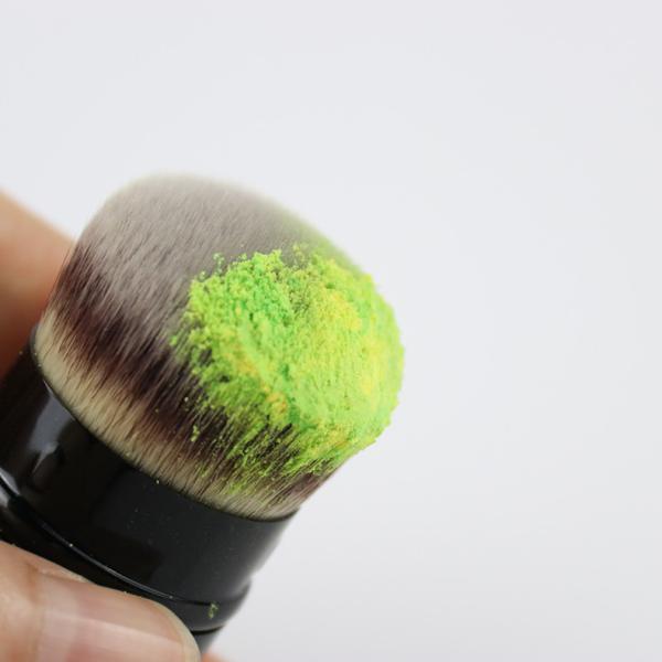 Щетки макияжа порошка кожа ручки Retractable алюминиевая дружелюбная